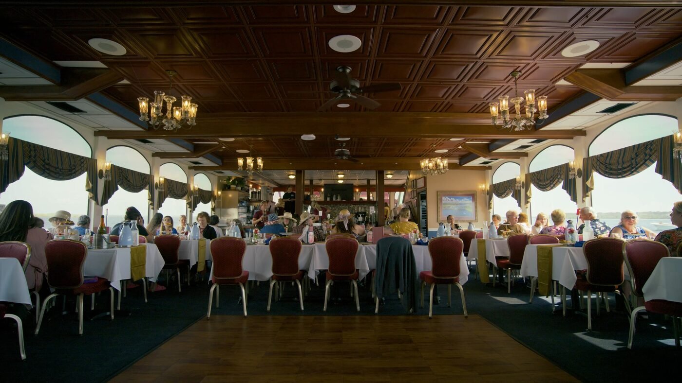 Elegant resort dining room captured in hospitality brand video